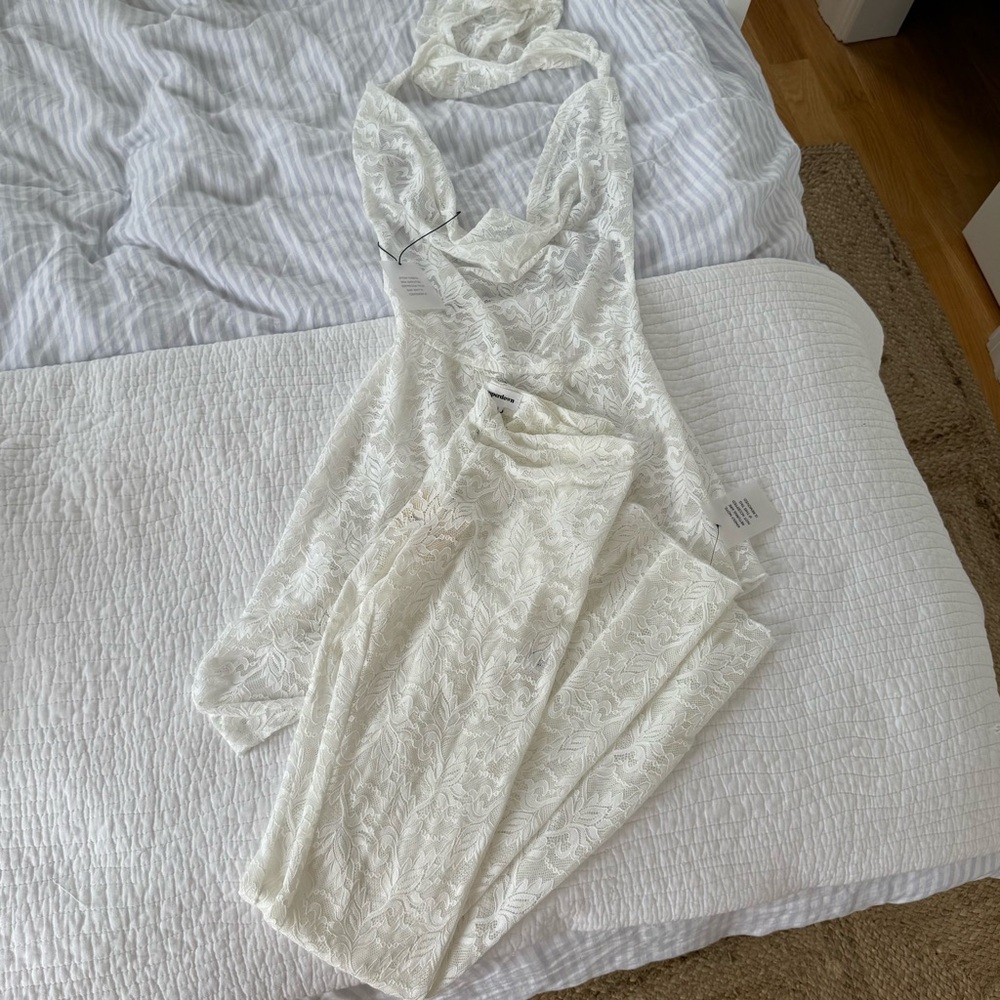 REVOLVE White Lace Lace Sheer Set